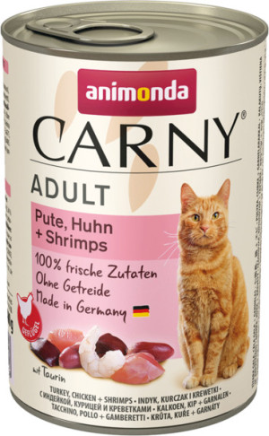 ANIMONDA Carny Adult - Indyk, Kurczak i krewetki 400g 6x 400g