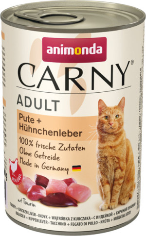 ANIMONDA Carny Adult - Indyk i wątróbka kurczaka 400g 6x 400g