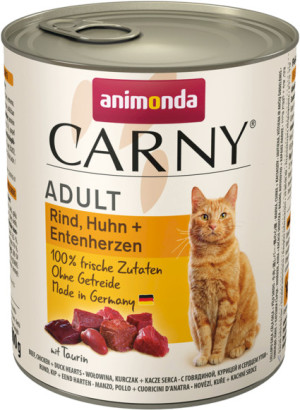 ANIMONDA Carny Adult - Wołowina kurczak serce kacze 800g 6x 800g