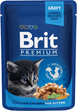 BRIT PREMIUM CAT Kitten Kurczak (saszetka) 100g