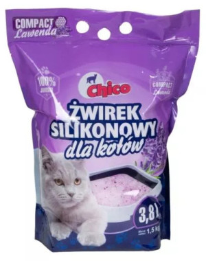 CHICO Żwirek silikonowy - compact lawenda 3,8L