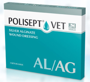 POLISEPT VET Opatrunek AL/AG na rany 10x10cm 1 szt.