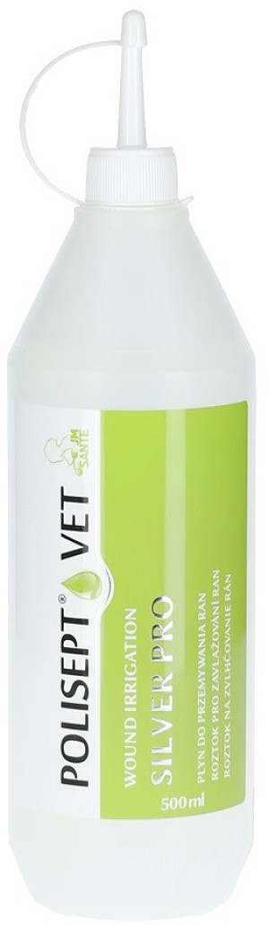 POLISEPT VET Wound Irrigation Silver Pro - płyn do przemywania ran 500ml