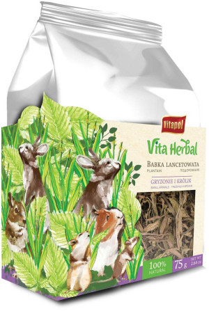 VITAPOL Vita Herbal dla gryzoni i królika - babka lancetowata 75g