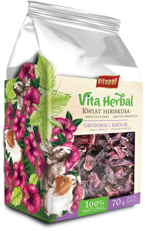 VITAPOL Vita Herbal dla gryzoni i królika - kwiat hibiskusa 70g