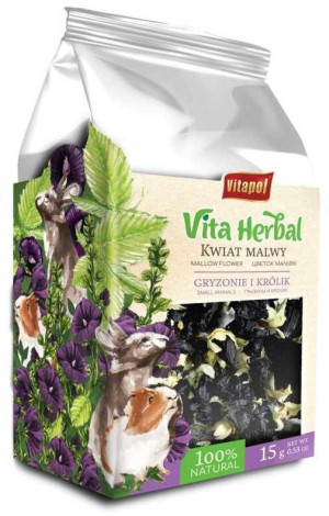 VITAPOL Vita Herbal dla gryzoni i królika - kwiat malwy 15g