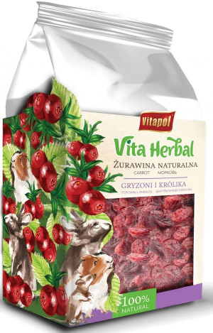 VITAPOL Vita Herbal dla gryzoni i królika - żurawina naturalna 30g