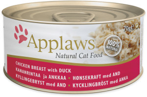APPLAWS Cat Pierś z kurczaka z kaczką 70g