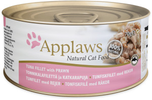 APPLAWS Cat Filet z tuńczyka z krewetkami (puszka) 70g