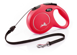 FLEXI Smycz automatyczna New Classic Linka S (8m) do 12kg - Czerwona