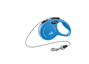 FLEXI Smycz automatyczna New Classic Linka XS (3m) do 8kg - Niebieska