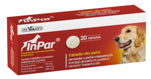 VET AGRO InPar - Tabletki odrobaczające dla psów 20 tabl.