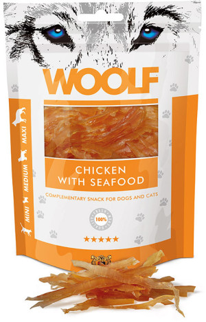 WOOLF Chicken With Seafood 100g