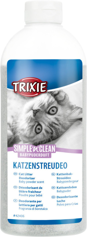 TRIXIE Dezodorant do kuwety Simple n Clean baby powder 750g