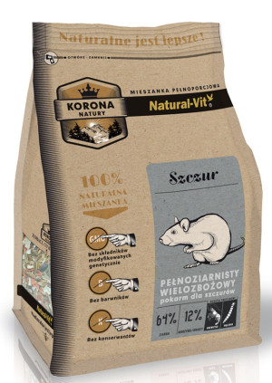 NATURAL-VIT Korona Natury - karma pełnoporcjowa dla szczura 750g