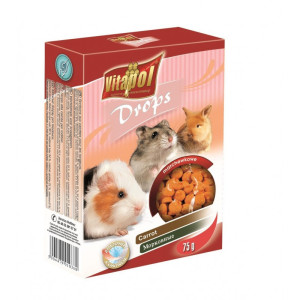 VITAPOL Dropsy dla gryzoni - marchewkowe 75g
