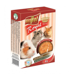 VITAPOL Menu Płatki dla gryzoni - marchewka 40g