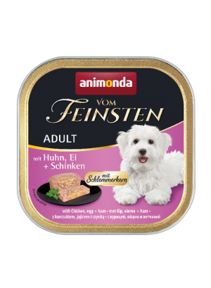 ANIMONDA Dog Vom Feinsten Adult z kurczakiem, jajkiem i szynką 6x 150g