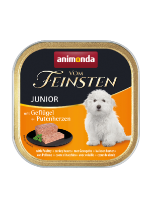 ANIMONDA Vom Feinsten Junior drób i serca indycze 150g