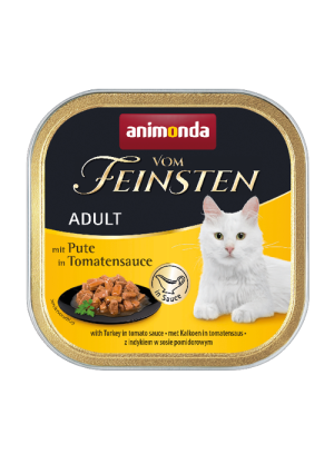 ANIMONDA Cat Vom Feinsten Adult Grain Free - Indyk w sosie pomidorowym 100g