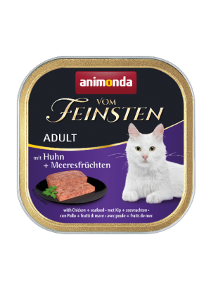 ANIMONDA Cat Vom Feinsten Adult - Kurczak i owoce morza 100g