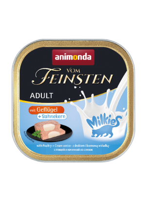 ANIMONDA Cat Vom Feinsten Adult Milkies - Drób i krem 6x 100g