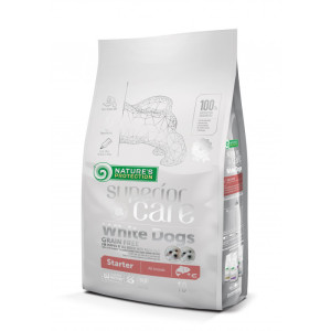 NATURES PROTECTION Superior White Dogs Grain Free Salmon Starter All Breeds 10 kg