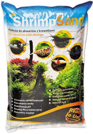 AQUA ART Shrimp Sand - Podłoże do krewetkarium 4kg (czarne)