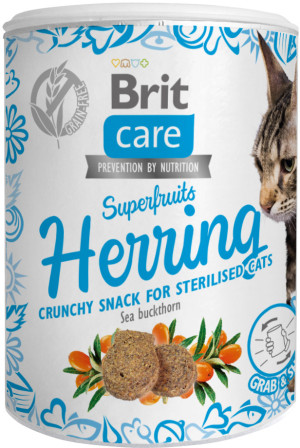 BRIT CARE Cat Snack Superfruits Herring 100g