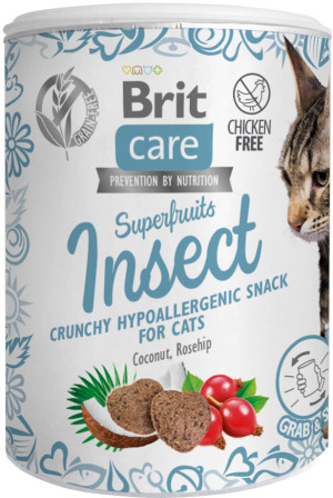 BRIT CARE Cat Snack Superfruits Insect 100g