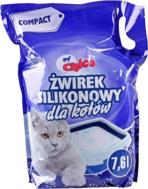 CHICO Żwirek silikonowy - compact naturalny 4x 7,6l