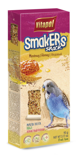 VITAPOL Smakers dla papugi falistej - miodowy 2 szt.