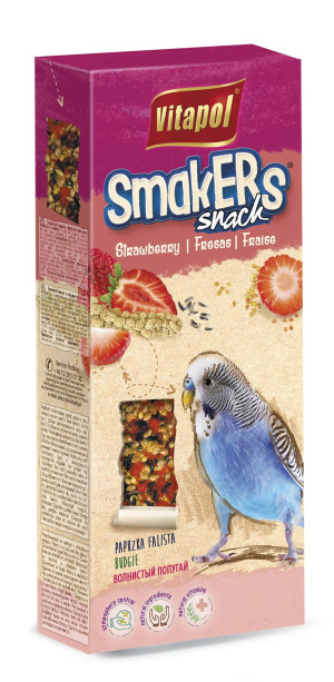 VITAPOL Smakers dla papugi falistej - truskawkowy 2 szt.