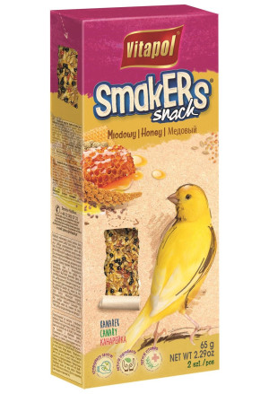 VITAPOL Smakers dla kanarka - miodowy 2 szt.