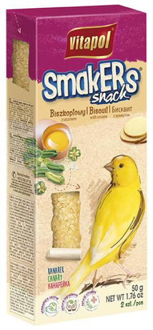 VITAPOL Smakers dla kanarka - biszkoptowy z sezamem 2 szt.
