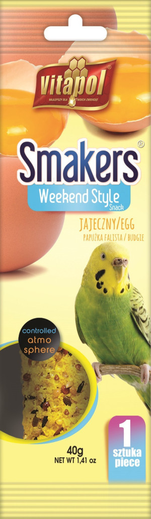 VITAPOL Smakers dla papugi falistej Weekend Style - jajeczny 40g (1 szt.)