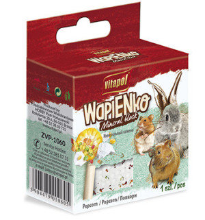 VITAPOL Kostka wapienna dla gryzoni - popcorn 190g (XL)