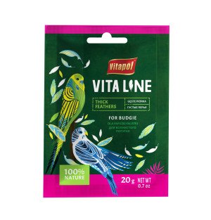 VITAPOL Vitaline Gęste piórka dla papugi falistej 20g