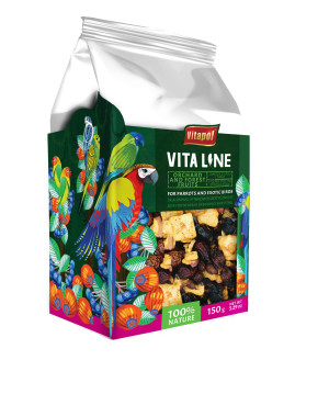 VITAPOL Vitaline Owoce lasu i saduy dla papug i ptaków egzotycznych 150 g
