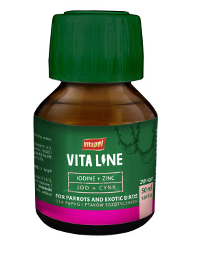 VITAPOL Vitaline Cynk jod dla ptaków egzotycznych 50 ml