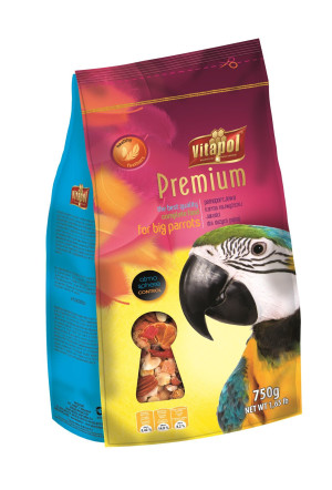 VITAPOL Premium Pokarm dla dużcyh papug 750g