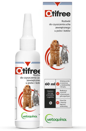 VETOQUINOL Otifree - płyn do czyszczenia uszu 160ml