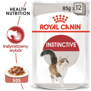 ROYAL CANIN Instinctive w sosie karma mokra w sosie dla kotów dorosłych, wybrednych 85g