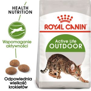ROYAL CANIN Outdoor karma sucha dla kotów dorosłych, aktywnych i często wychodzących na zewnątrz 400g