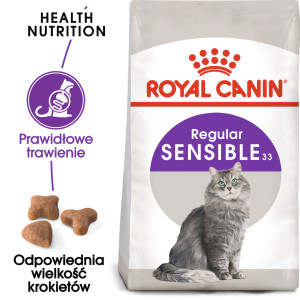 ROYAL CANIN Sensible 33 karma sucha dla kotów dorosłych, o wrażliwym układzie pokarmowym 400g