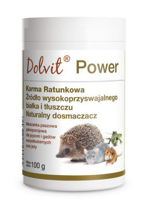 DOLFOS Dolvit Power 100g - karma ratunkowa gryzonie, jeże, gady wszystkożerne