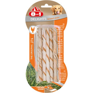 8in1 Delights Twisted Sticks - Skręcane pałeczki z kurczakiem 10 szt.