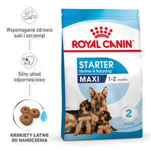 ROYAL CANIN Maxi Starter Mother & Babydog karma sucha dla suk w ciąży i okresie laktacji oraz szczeniąt ras dużych 4 kg