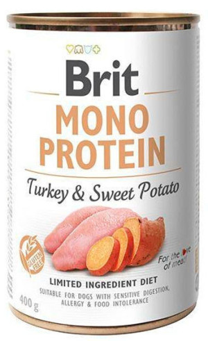 BRIT Mono Protein Turkey and Sweet Potato 12x 400g (puszka)
