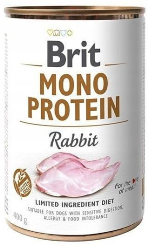 BRIT Mono Protein Rabbit 12x 400g (puszka)